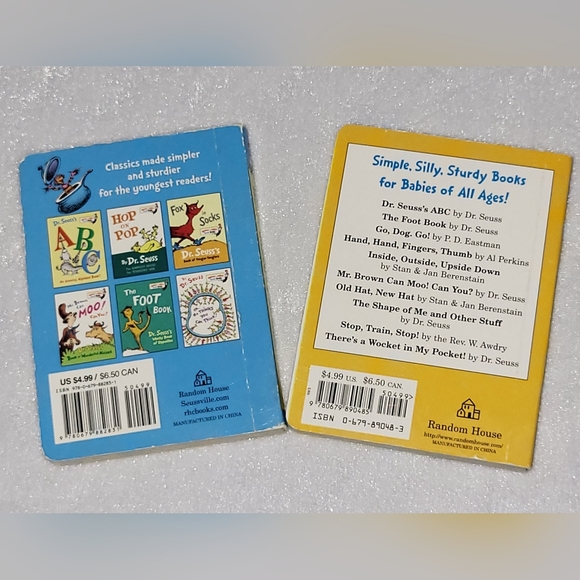 Dr.Suess / There’s A Wocket In My Pocket/ Hand, Hand, Fingers, Thumb Board Books - Picture 2 of 2